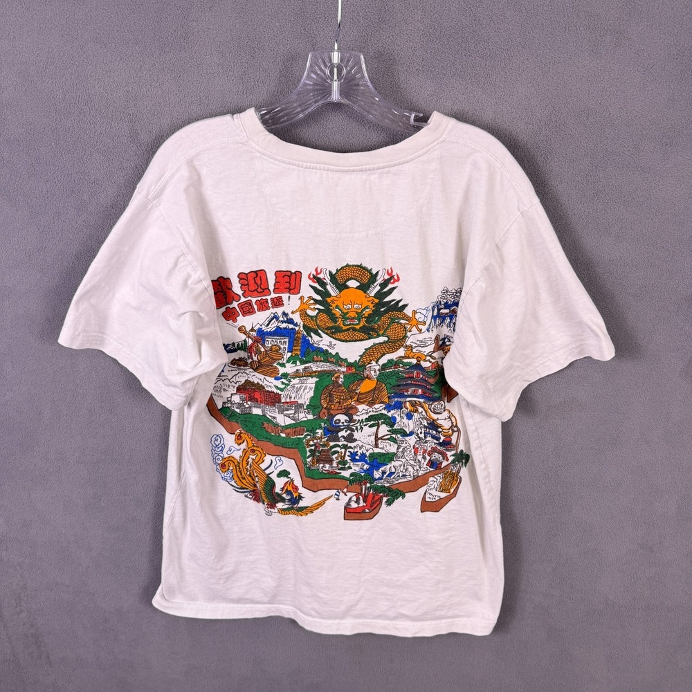 Vintage 90s Target Mens Shirt M? Size 24 Chinese Dragon Grunge Skate Y2K RARE